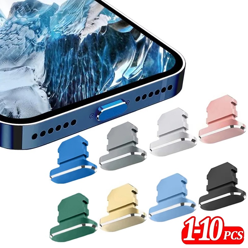 Phone Accessories Business - 2-10 Pezzi Tappo Antipolvere in Metallo