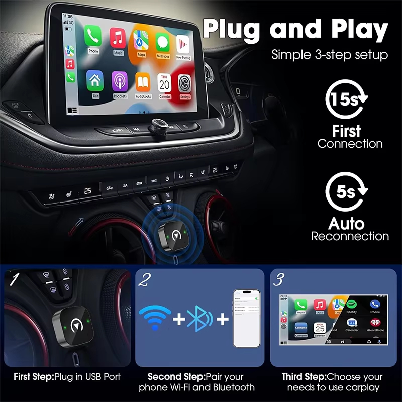 Adattatore CarPlay Wireless 2- - Phone Accessories Business recensione e prezzo