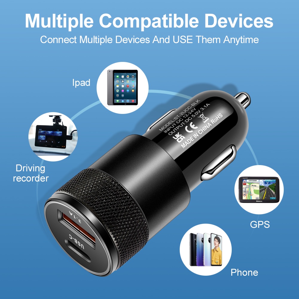 Caricabatterie da auto USB da  - Usb Data Cable recensione e prezzo